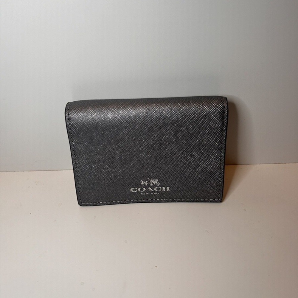 Coach Charcoal Card Wallet